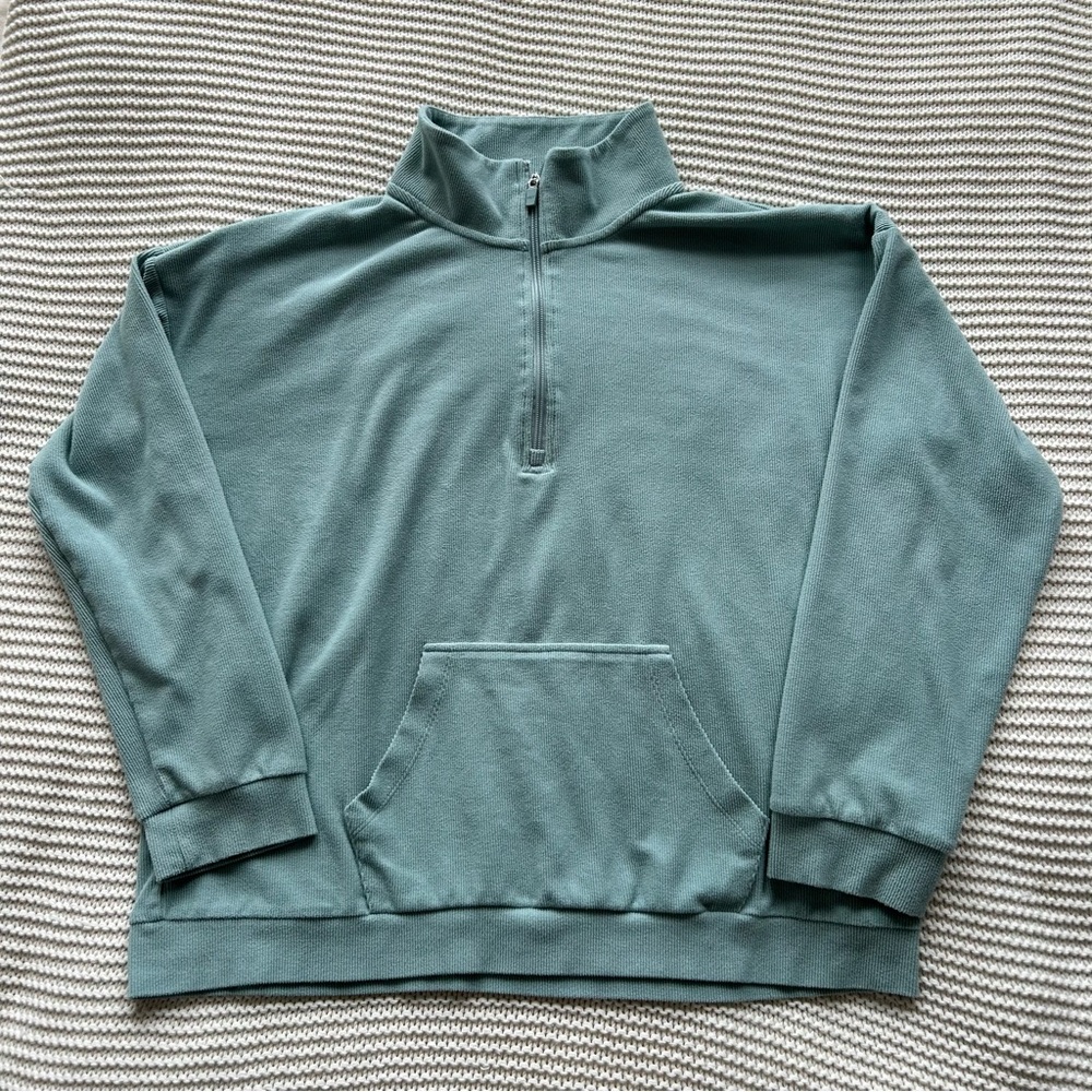 Marc New York XL Teal Quarter Zip Up Hoodie